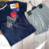 Шорти та футболка костюм для хлопчика німецького бренду lupilu 98/104 см 2/4 років