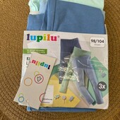 Комплект лосин для дівчинки lupilu на 2-4 роки 98/104 см