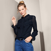 ♕ Спокуслива жіноча блуза з прошви від Tchibo (Німеччина), розмір наш 46-48 (40 євро)