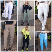 Стильні жіночі джинси baggy, Джинс котон 48-58 рр. Модные женские джинсы багги с поясом 02910 лл