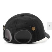 Кепка бейсболка з маскою C.P. Company сонцезахисні Hande Made окуляри унісекс чорний