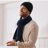 М'які та зігріваючі в'язаний шарф з контрастними смугами від tchibo(німеччина) розмір універсальні