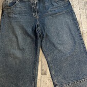 Коллекционные брендовые джинсы-кюлоты, супер батал! р.60-64!!