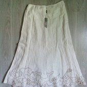 Брендовая новая красивая летняя юбка из льна р.12-14