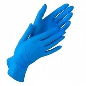 Нітрилові рукавички – одноразові неопудрені розмір "S" блакитні, 25 пар.(50 шт.)
