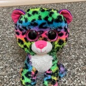 Колекційна плюшева іграшка веселковий леопард Дотті 15см. фірма Ty