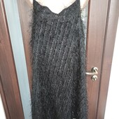 ЧП 11 Платье чёрное, травка с люрексом, на тонких брителя, Next, размер 16