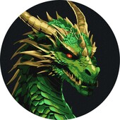 Картина за номерами Зелений дракон KHO-R1053