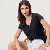 Жіноча футболка з льону від Tchibo (Німеччина) розмір наш 48-50(40/42 євро)