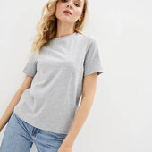 ⇑ Базова жіноча футболка з бавовни, сірий, розмір 2ХL