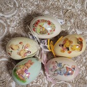 Декоративна підвіска Яйце пасхальне маленьке 7,5 см, 1 на вибір, Нове