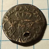 Монета Польщі пів гроша 1753