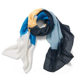 ♕ М'який тканий шарф плісе від Tchibo (Німеччина), розмір 80*200 см,нюанс