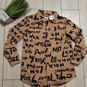 Жіноча стильна сорочка "букви" (женская рубашка)