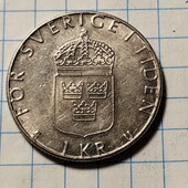 Монета Швеції 1 крона 1980