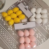 Декоративне яйце оксамитове 4 см, нове, на вибі, ціна за шт