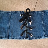 Стильний джинсовий пояс/корсет new look розмір с/м
