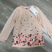 ♕ Якісна дитяча блуза в ніжний принт від Topolino, розмір 116