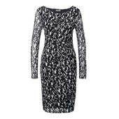 ☘ Витончене жіночне плаття з чорно-білим принтом від Tchibo (Німеччина), розмір наш: 44-46 (38 евро)