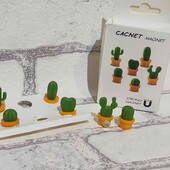 3D магниты-кактусики для холодильника.6шт.