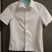 M&S.Біла сорочка, рубашка на хлопчика 10-11 рр.В ідеалі.