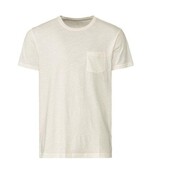 Чоловіча футболка livergy молочна бавовна+льон розмір м 48/50.