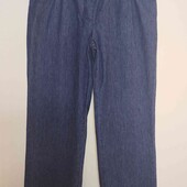 зручні прямі легкі джинси на резинці 48/50р.