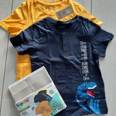 Набір футболок Lupilu Німеччина, 2шт / 110-116см. В упаковці!