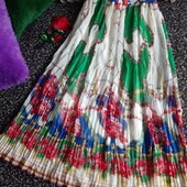 Шикарная новая длинная юбка плиссе