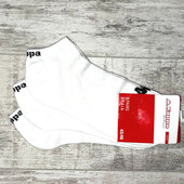 Шкарпетки чоловічі білі коротенькі kappa розмір 43/46 в упаковці 3 пари.
