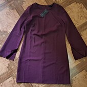 Модна фірмова сукня колір марсала 48р нова