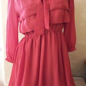 Сукня бордо із підкладкою