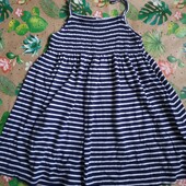 Сукня платье сарафан морской стиль полосатый в полоску Tu 116 на 6 лет