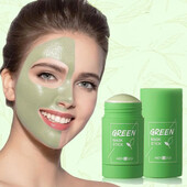 Маска для обличчя Green Tea від Nicor із екстрактом зеленого чаю глинянаВ у формі стіка