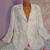 Блуза-Кардіган креп шифон жатка. білосніжна. нова.обг 120 чудова модна стильна річ