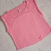 Укорочена футболка рожева
