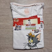 Tom & Jerry! Трикотажная футболка для девочки! 110/116! Лот 5700
