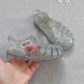 Дитячі гумові босоніжки 22-23 розмір силіконові прозорі сандалі для дівчинки