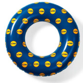 Великий надувний круг (88 см) або матрац (170 см) lidl синій-жовтий crivit sports комбінований 5556