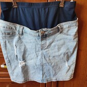 Симпатична джинсова спідничка для майбутньої мами