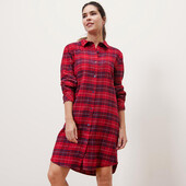 ☘ Шикарна, тепла нічна жіноча фланелева сорочка, Tchibo(Німеччина), розмір наш: 42-44 (36/38 євро)