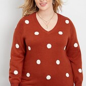 ♕ Жіночий сучасний в'язаний светр від Maurices, розмір 64(2)
