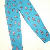 Домашние трикотажные пижамные штаны для девочки 8-9 лет рост 130