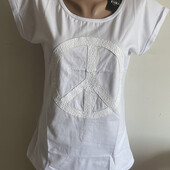 Белая футболка Zara размер М