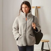 ♕ Стильна куртка тедді Oversize від Tchibo(Німеччина), розмір наш: 56-58 (XL євро)