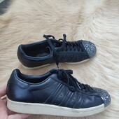 Шкіряні кросівки Adidas Superstar з металевим носком