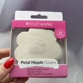 Brushworks Nude Satin Nipple стікіні для грудей . 1 пара