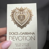 Dolce & Gabbana Devotion новий парфум оригінал 1,5ml