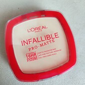 2 тона в одной пудре. Матирующая пудра l'oreal infallible.