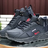 Зимние кроссовки , Nike, Huarache, 45 размер, нубук, мех, зима, термо, термоботинки